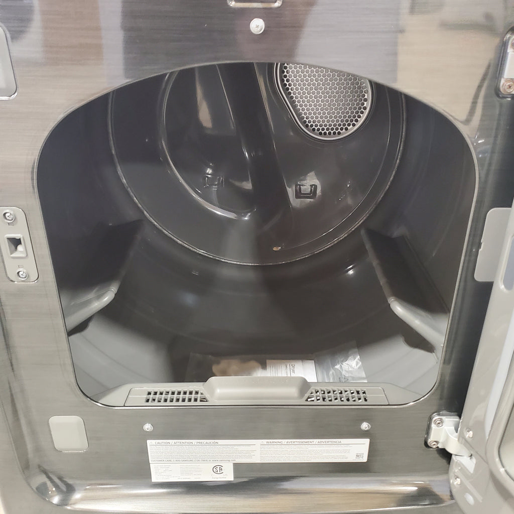 Pictures of Samsung Brushed Black 7.4 cu. ft. Smart Electric Dryer with Sensor Dry DVE47CG3500V - Scratch & Dent - Minor - Neu Appliance Outlet - Discount Appliance Outlet in Austin, Tx