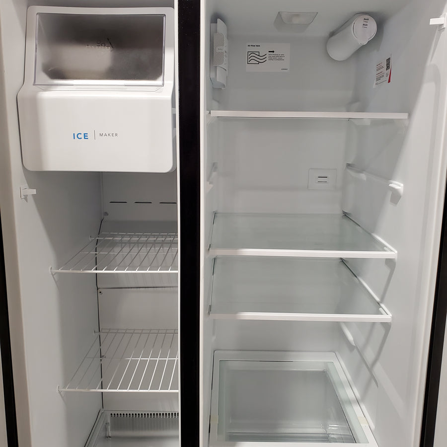 Frigidaire Black 26 Cu. Ft. Standard-Depth ENERGY STAR Side-by-Side Refrigerator with EvenTemp™ Cooling System 31133SD126 - FRSS2623AB - Scratch & Dent (Minor)