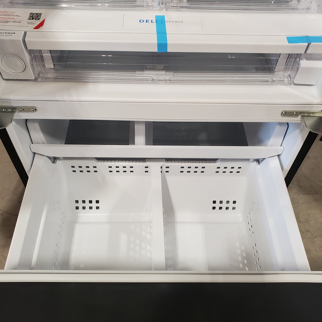 Pictures of Black Stainless Steel ENERGY STAR Frigidaire 27.8 cu. ft. 3 Door French Door Refrigerator with Exterior Water and Ice Dispenser FRFS2823AD - Scratch & Dent - (Minor) - Neu Appliance Outlet - Discount Appliance Outlet in Austin, Tx