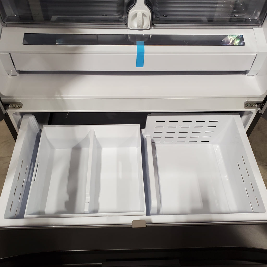 Pictures of Samsung 26 cu. ft. Counter Depth Mega Capacity 3-Door Stainless Steel French Door Refrigerator with External Water and Ice Dispenser 4SD421 - RF27CG5B10SRAA - Scratch & Dent - Minor - Neu Appliance Outlet - Discount Appliance Outlet in Austin, Tx