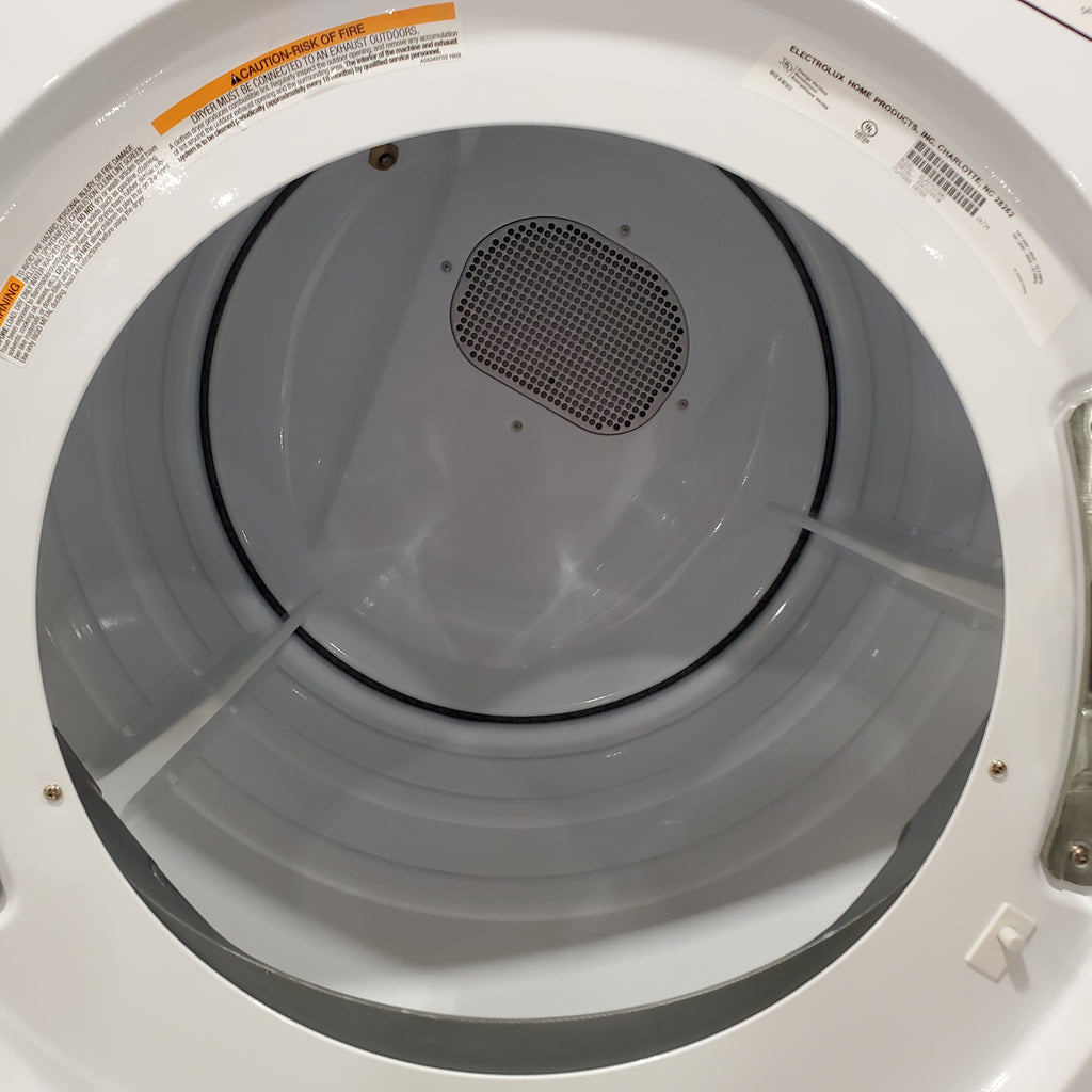 Pictures of Electrolux 4.5 Cu. Ft. Front Load Perfect Steam™ Washer with LuxCare® Plus Wash and SmartBoost® ELFW7626BW - Scratch & Dent (Minor) Electrolux 8.0 Cu. Ft. 500 Series Electric Dryer ELFE7537AW - Scratch & Dent (Minor) - Neu Appliance Outlet - Discount Appliance Outlet in Austin, Tx