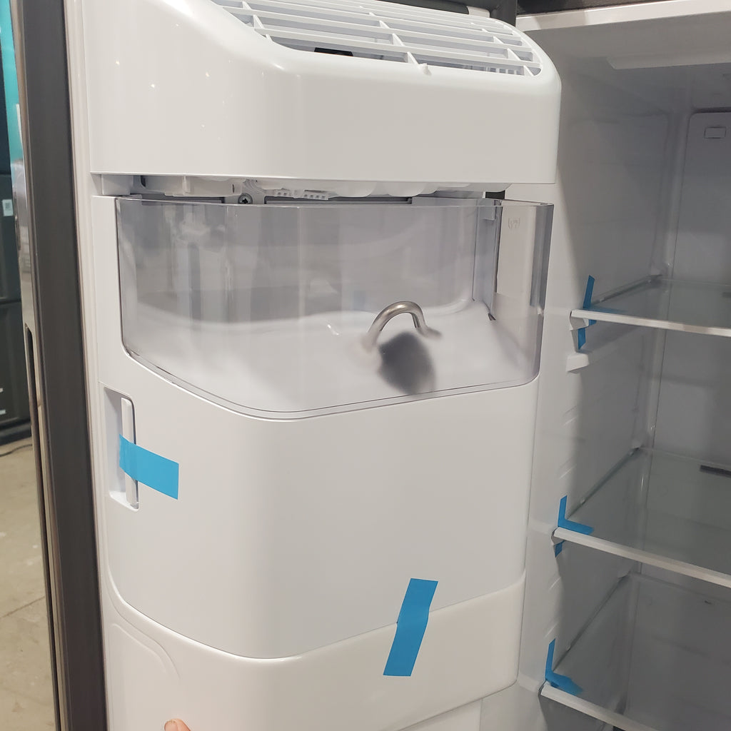 Pictures of Samsung Stainless Steel Large Capacity Side-by-Side 27.4 Cu. Ft. Refrigerator with Ice and Water Dispenser and LED Lighting RS27T5200SR - Open Box - Neu Appliance Outlet - Discount Appliance Outlet in Austin, Tx