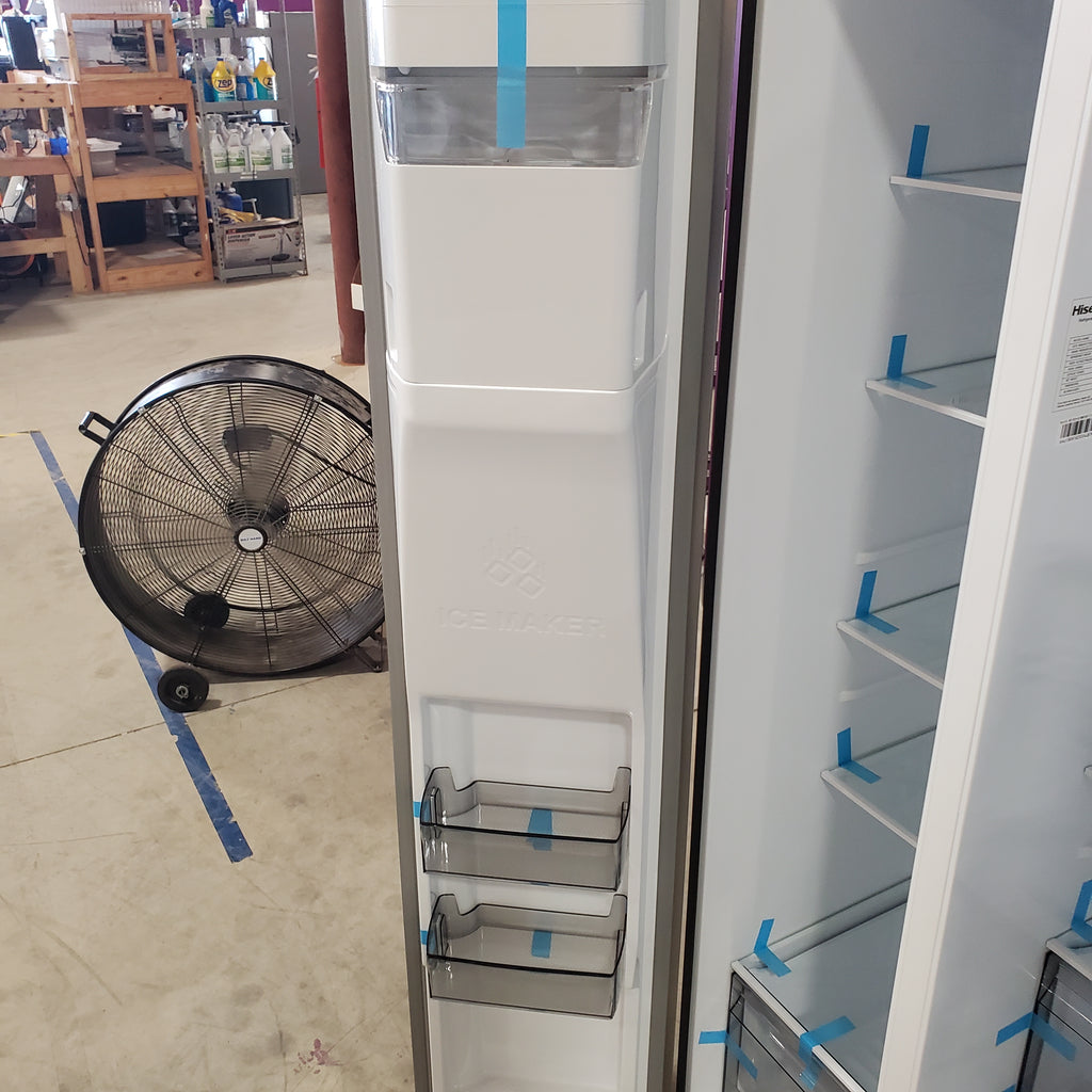 Pictures of Hisense 29.1 cu. ft. Standard Depth Side by Side Refrigerator Stainless Steel HRS290P5FSE - Open Box - Neu Appliance Outlet - Discount Appliance Outlet in Austin, Tx