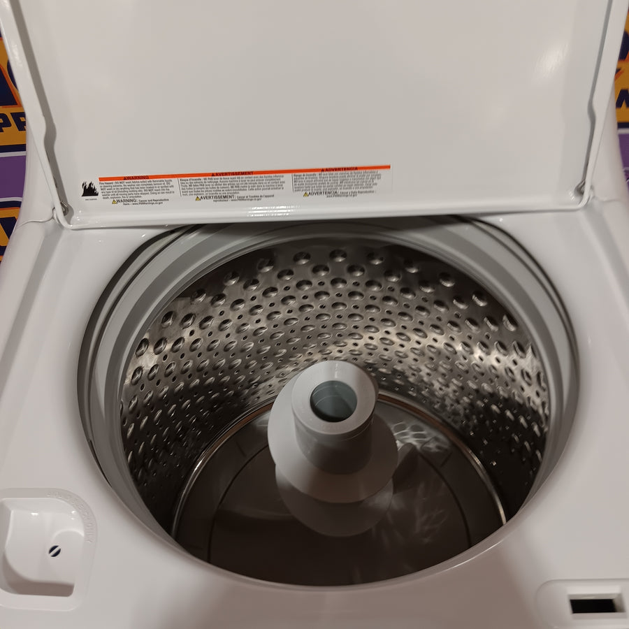 GE® 4.5 cu. ft. Capacity Washer with Stainless Steel Basket in White 05121CR89 - GTW465ASNWW - Certified Refurbished