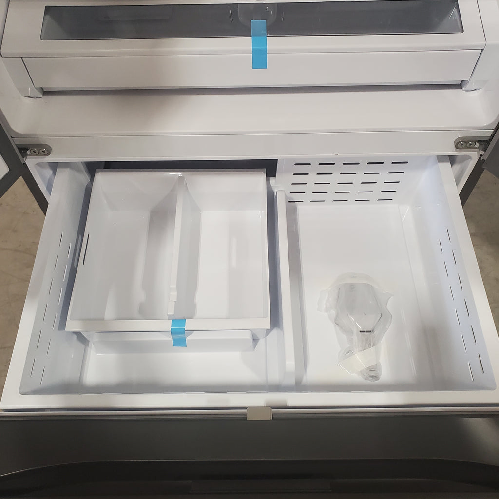 Pictures of Samsung 31.5-cu ft 3-Door Smart French Door Refrigerator with Dual Ice Maker (Stainless Steel) ENERGY STAR RF32CG5300SR - Scratch & Dent - Minor - Neu Appliance Outlet - Discount Appliance Outlet in Austin, Tx