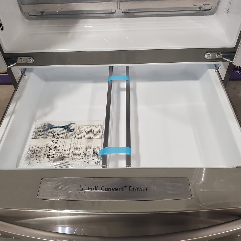 LG 30 cu. ft. Smart French Door Refrigerator with Craft Ice™ & Full-Convert™ Drawer 3SD930 - LRMXS3006S - Scratch & Dent (Minor)