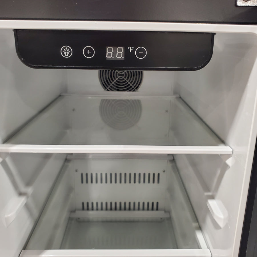 SIMZLIFE 130-Can Single Zone Beverage Fridge 15 in. Built-in Design in Stainless Steel RU-03 - Scratch & Dent (Minor)