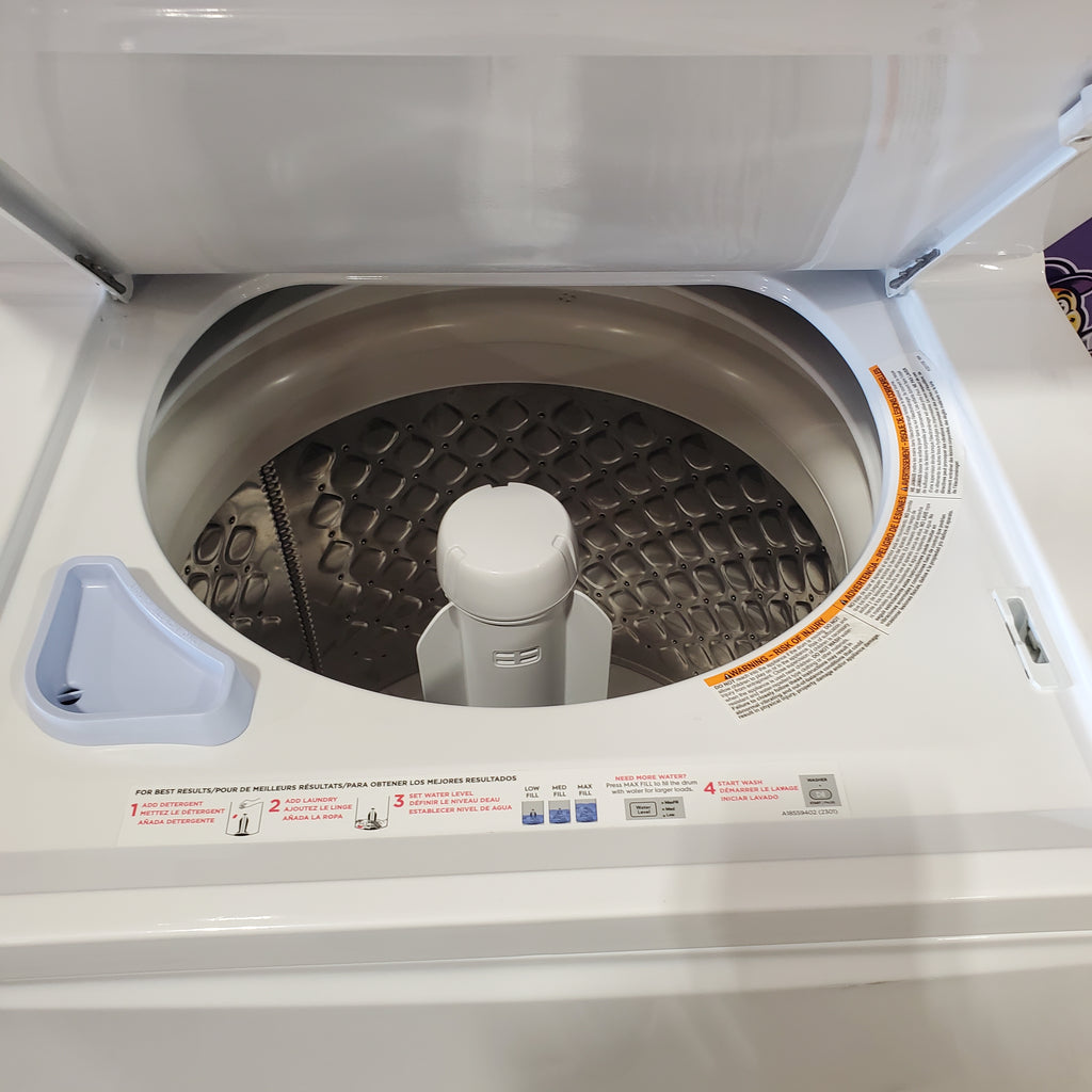 Pictures of Frigidaire Electric Washer/Dryer Laundry Center - 3.9 Cu. Ft Washer and 5.5 Cu. Ft. Dryer FLCE7522AW - Scratch & Dent (Minor) - Neu Appliance Outlet - Discount Appliance Outlet in Austin, Tx