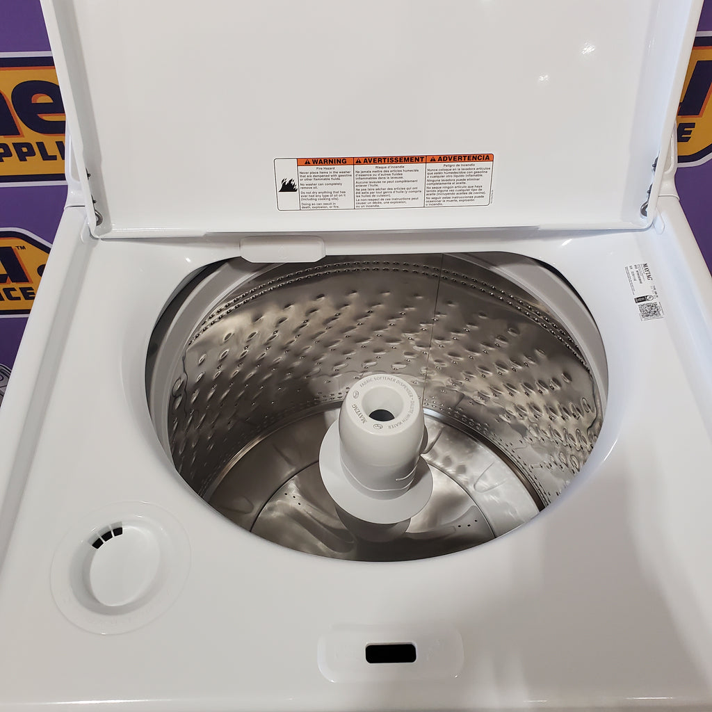 Pictures of Maytag White Top Load 4.5 Cu. Ft. Washer with Deep Fill MVW4505MW - Open Box - Neu Appliance Outlet - Discount Appliance Outlet in Austin, Tx