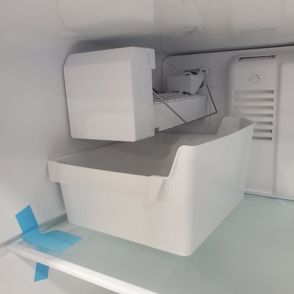 Pictures of Whirlpool 18.2-cu ft Top-Freezer Refrigerator with Ice Maker (Black)-WRT318FMDB-Scratch and Dent(Moderate) - Neu Appliance Outlet - Discount Appliance Outlet in Austin, Tx