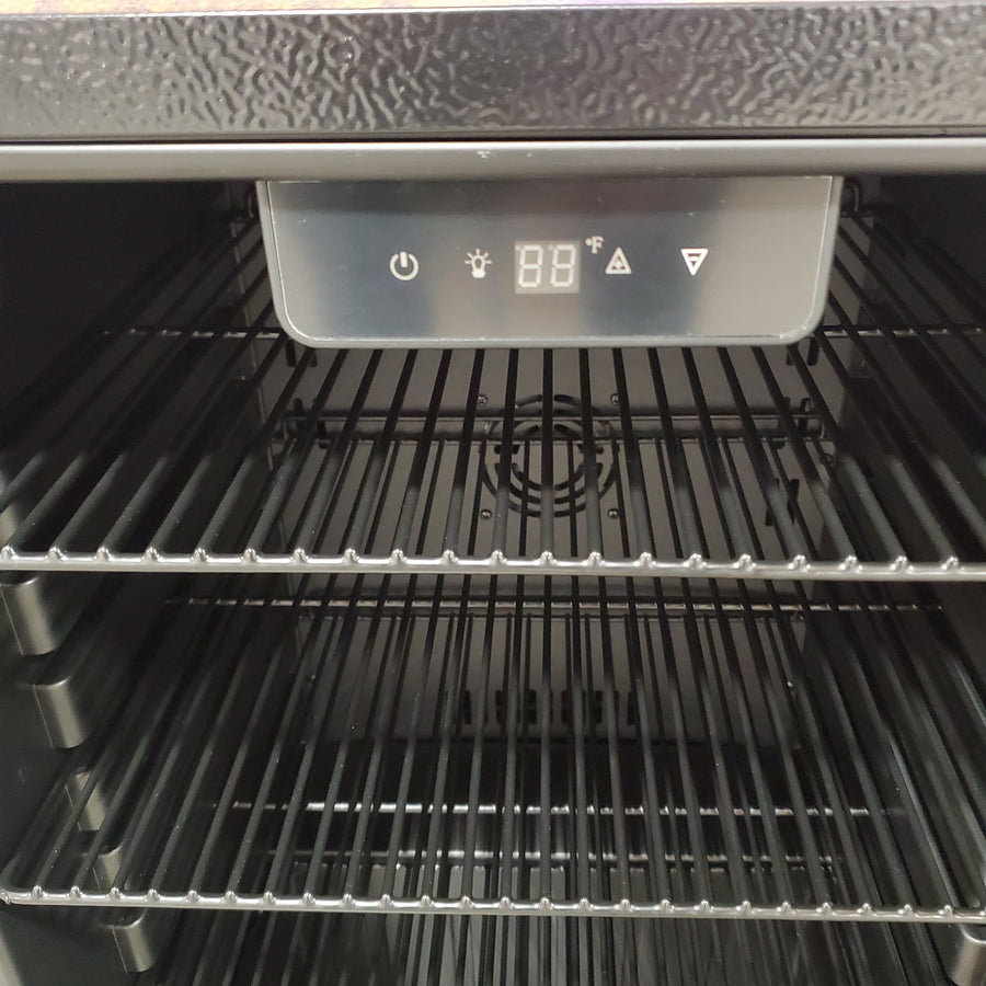 SIMZLIFE 17.7 in.W Single Zone 130-Cans Freestanding Beverage Refrigerator Cooler in Black, Reversible Door BR008-110SH