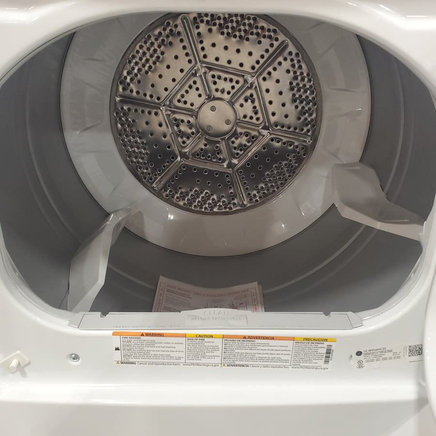 Hotpoint 6.2 cu. ft. Capacity Electric Dryer with Up To 120 ft. Venting and Shallow Depth 25134SD469 - HTX26EASWWW - Scratch & Dent (Moderate)