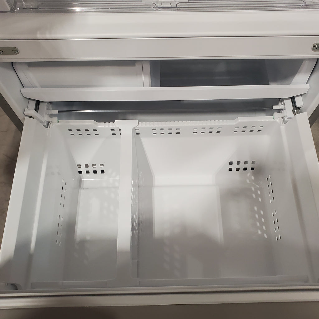 Pictures of Frigidaire 27.8-cu ft ENERGY STAR French Door Refrigerator with Dual Ice Maker in Fingerprint Resistant Stainless Steel - 3SD550 - GRFS2853AF - Scratch & Dent (Minor) - Neu Appliance Outlet - Discount Appliance Outlet in Austin, Tx