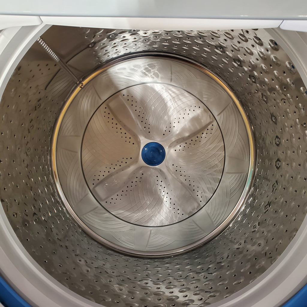 Pictures of GE Profile 5.0 cu. ft. High-Efficiency ENERGY STAR Smart Top Load Washer in White with Microban Technology 3SD722 - PTW600BSRWS - Scratch & Dent (Minor) - Neu Appliance Outlet - Discount Appliance Outlet in Austin, Tx