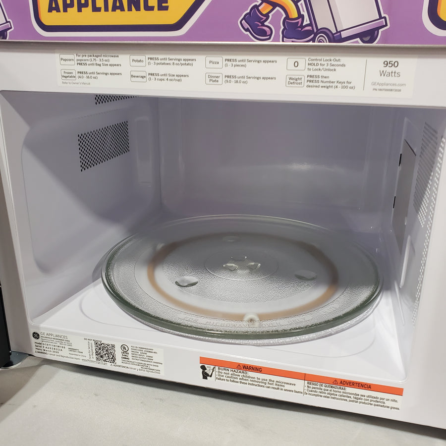 GE 1.1-cu ft 950-Watt Countertop Microwave in Stainless Steel GCST11N1WSS - Open Box