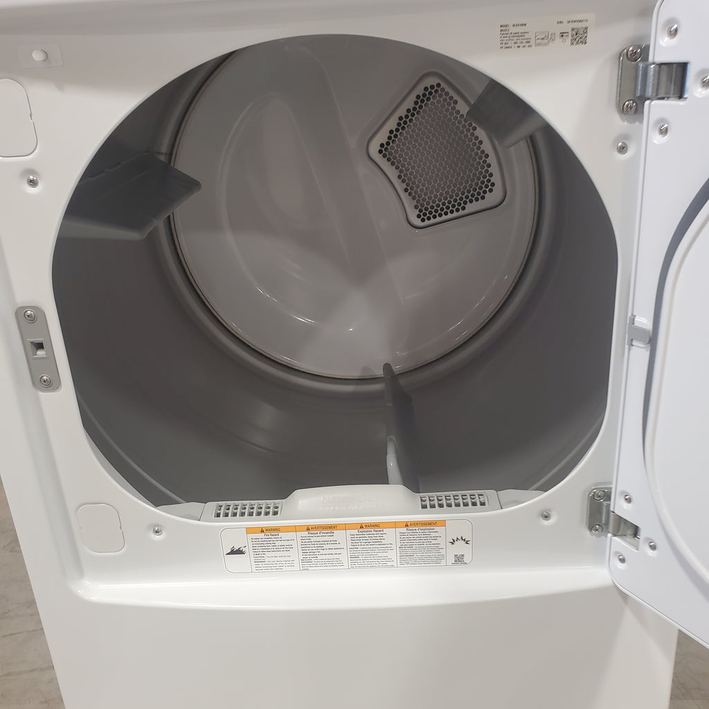 Pictures of ENERGY STAR LG 4.1 cu. ft. Top Load Washing Machine with 4-Way Agitator WT6105CW and ENERGY STAR LG 7.3 cu. ft. Electric Dryer with Smart Diagnosis DLE6100W - Scratch & Dent (Minor) - Neu Appliance Outlet - Discount Appliance Outlet in Austin, Tx