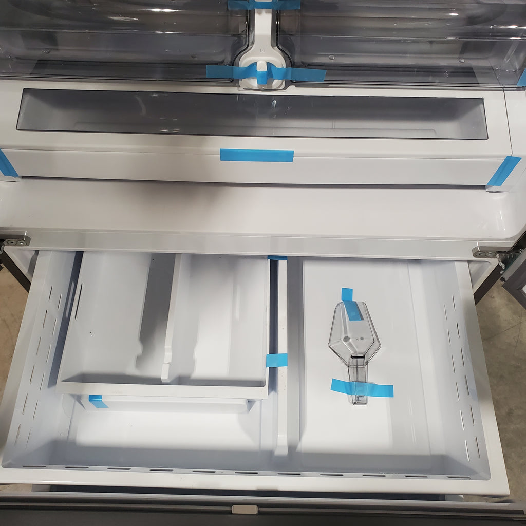 Pictures of Samsung 32 cu. ft. Mega Capacity 3-Door French Door Refrigerator with Dual Auto Ice Maker in Stainless Steel RF32CG5300SR - Scratch and Dent (Minor) - Neu Appliance Outlet - Discount Appliance Outlet in Austin, Tx