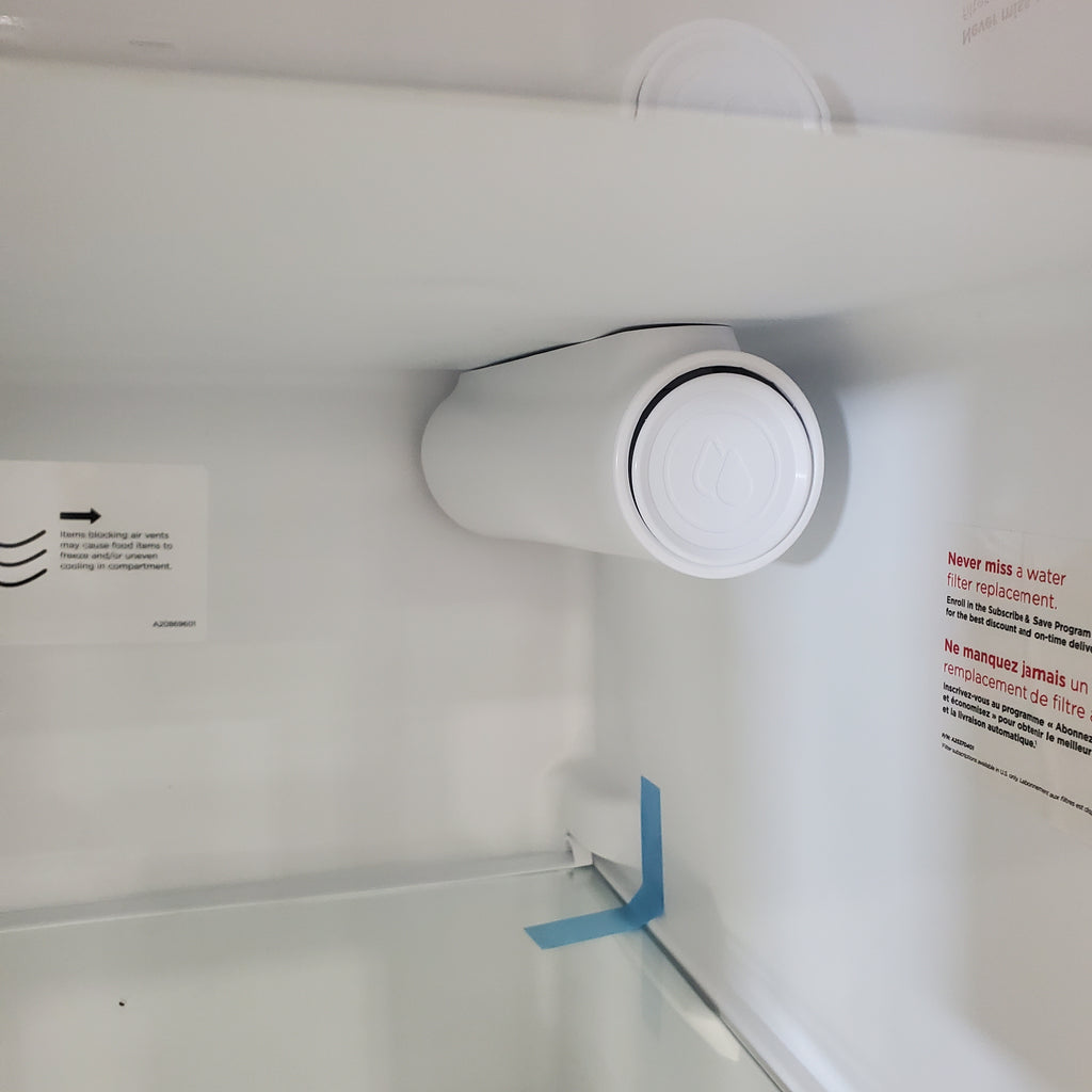 Pictures of Smudge Proof Stainless Steel ENERGY STAR Frigidaire Gallery 25.6 cu. ft. Side by Side Refrigerator with Exterior Water and Ice Dispenser - Scratch & Dent - Minor - Neu Appliance Outlet - Discount Appliance Outlet in Austin, Tx