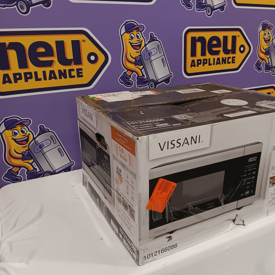 Vissani 19 in. 0.9 cu. ft. 900-Watt Countertop Microwave Oven in Stainless Steel with Convection and Air Fry VSCMAF09S2A09A - New in Box