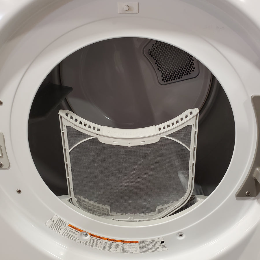 LG 7.4 cu. ft. Front Load Electric Dryer with TurboSteam and Sensor Dry Technology in White 31132SD108 - DLEX4000W - Scratch & Dent (Moderate)
