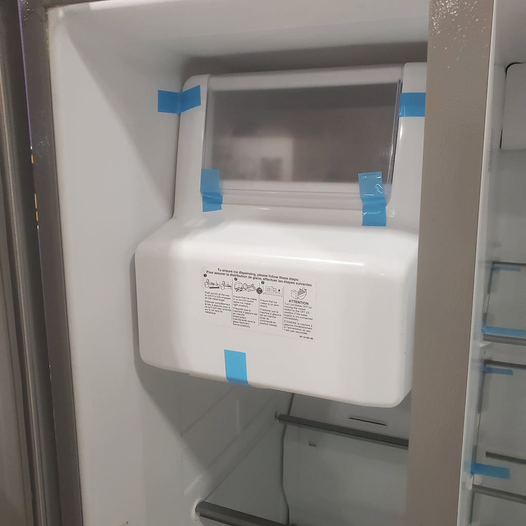 Pictures of Fingerprint-Resistant Stainless Steel Whirlpool 24.5 cu. ft. Side by Side Refrigerator with In Door Ice and Water Dispenser WRS325SDHZ - Scratch & Dent - Minor - Neu Appliance Outlet - Discount Appliance Outlet in Austin, Tx