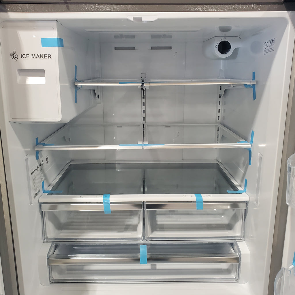 Pictures of Hisense PureFlat Standard-Depth 25.4-cu ft 3.0 -Door French Door Refrigerator with Dual Ice Maker with Water and Ice Dispenser ( Fingerprint Resistant Stainless Steel ) ENERGY STAR-HRF254N6DSE-Scratch and Dent(Minor) - Neu Appliance Outlet - Discount Appliance Outlet in Austin, Tx