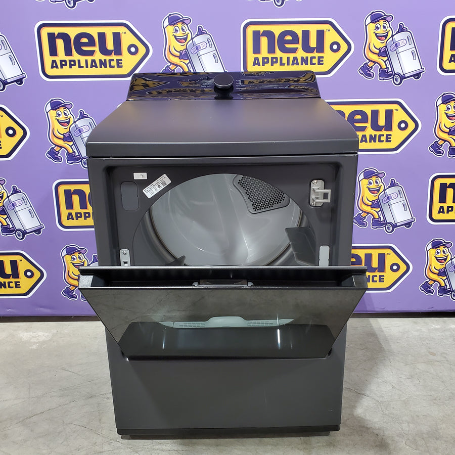 LG 5.3 cu. ft. Smart Top Load Washer with 4-Way® Agitator and AI Sensing EasyUnload™ WT8405CB - Scratch & Dent (Minor) and LG 7.3 cu. ft. Rear Control Electric Dryer with LG EasyLoad™ Door and AI Sensing 16250 - DLE8400BE - Scratch & Dent (Minor)