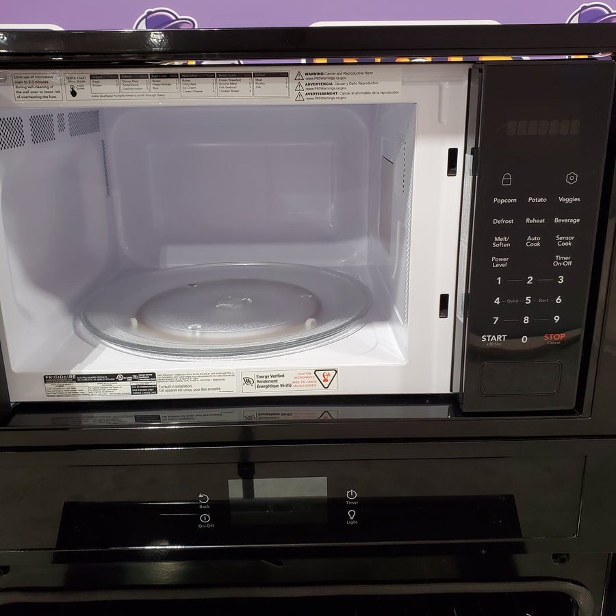 Frigidaire 30 in. Electric Wall Oven with Built-In Microwave with Fan Convection in Black FCWM3027AB - Open Box