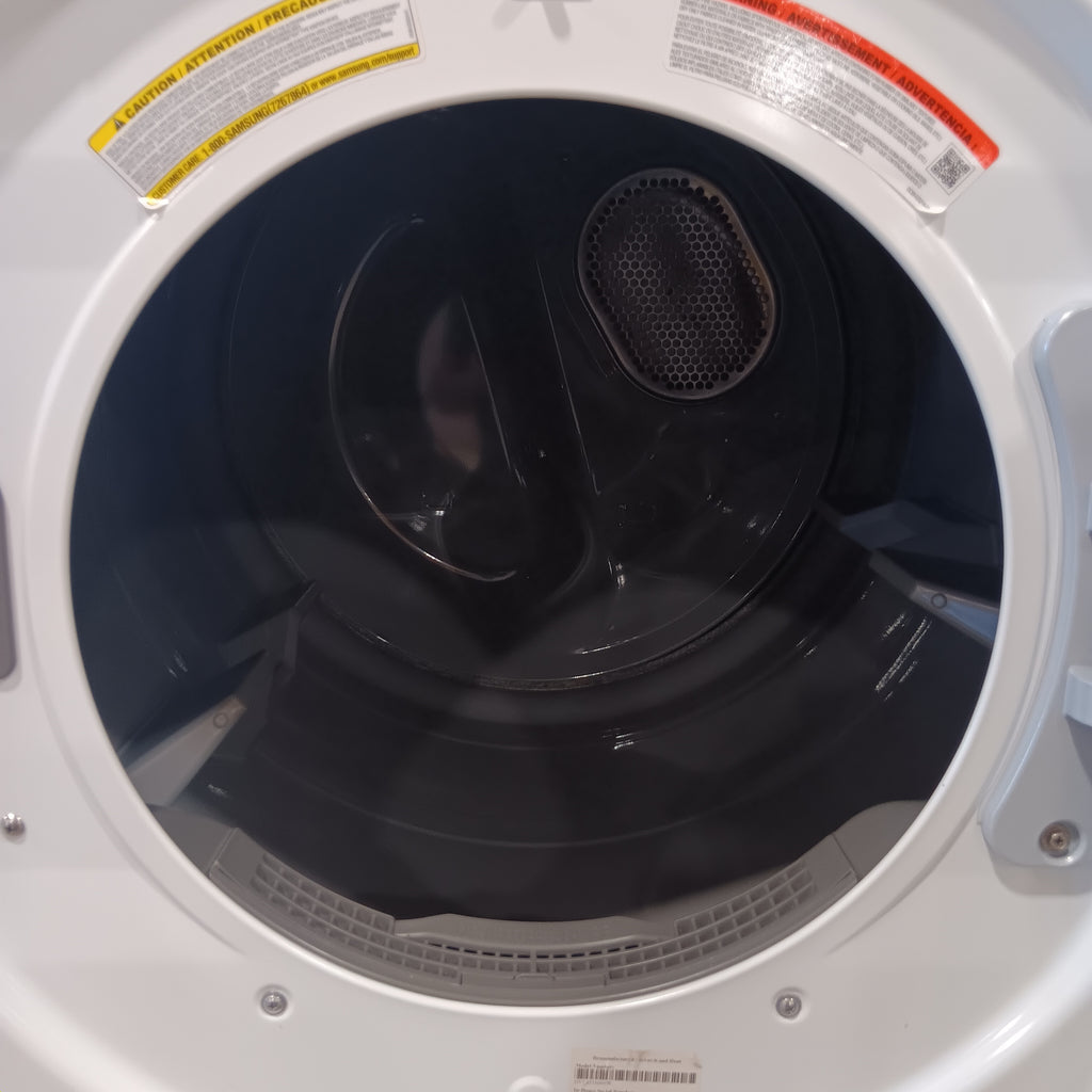 Pictures of Samsung 7.5 cu. ft. Front Load Electric Dryer with Smart Care in White DVE45T6000W - Scratch and Dent (Moderate) - Neu Appliance Outlet - Discount Appliance Outlet in Austin, Tx