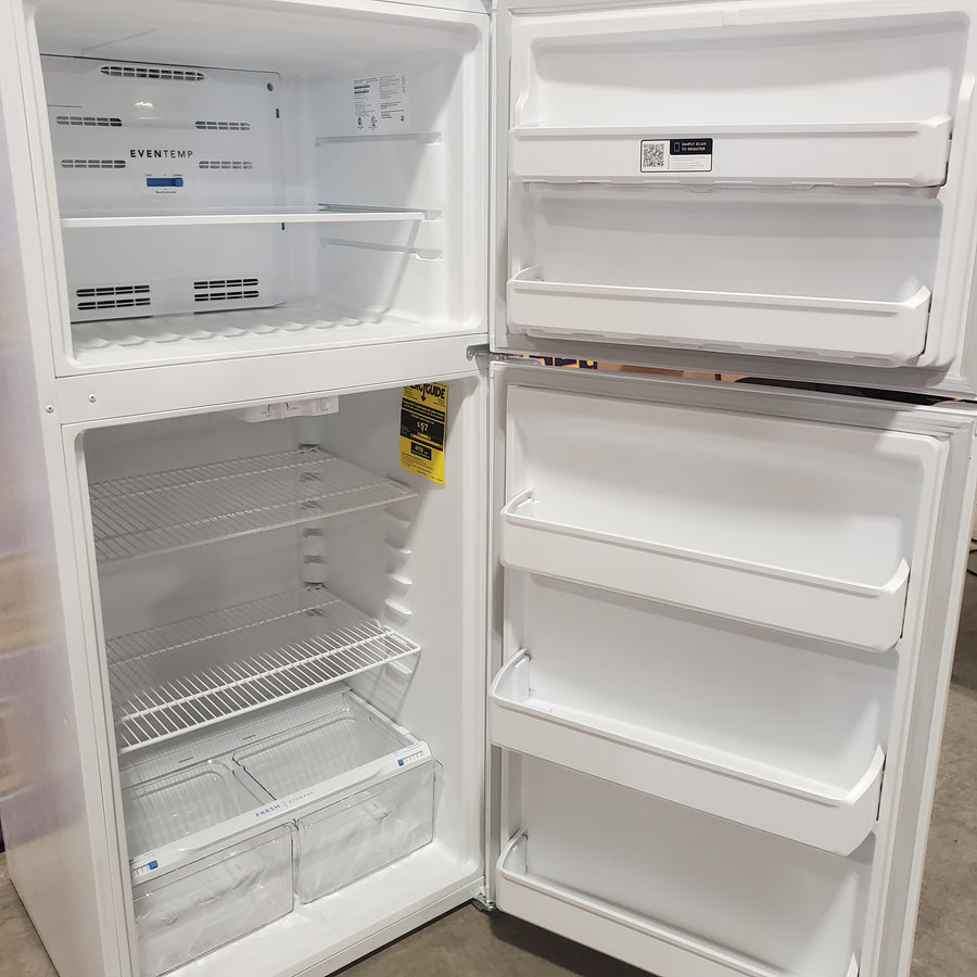 Frigidaire 30" Wide Garage Ready Top Freezer 18 Cu. Ft. Refrigerator with EvenTemp Cooling System and Spacious Interior Storage in White 22133SD209 - FFTR1814WW - Scratch & Dent (Minor)
