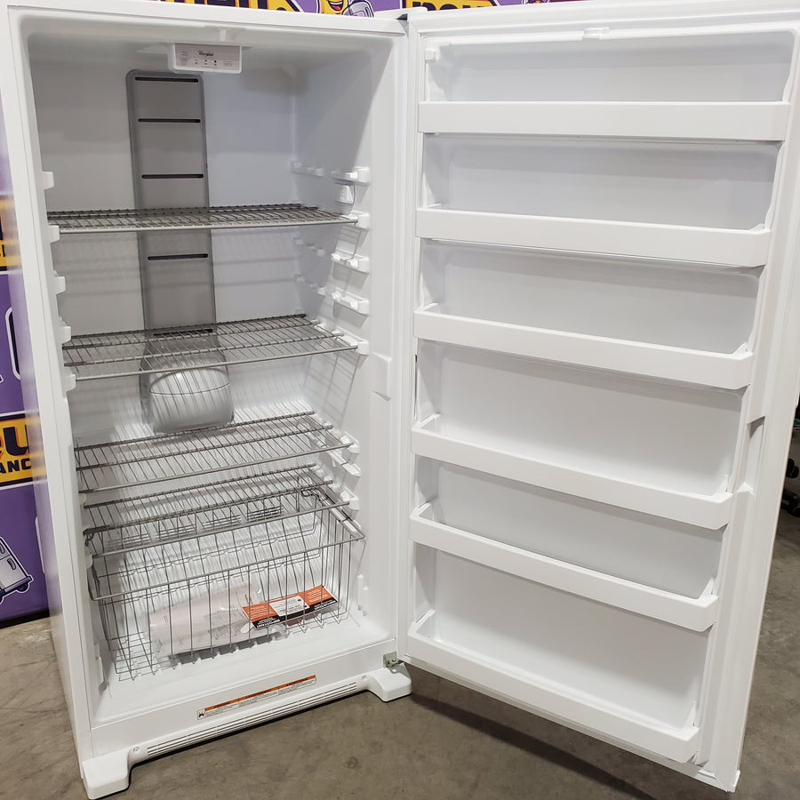Whirlpool 20 cu. ft. Upright Freezer with LED Lighting with Fast Freeze 22131SD95 - WZF34X20DW - Scratch & Dent (Minor)