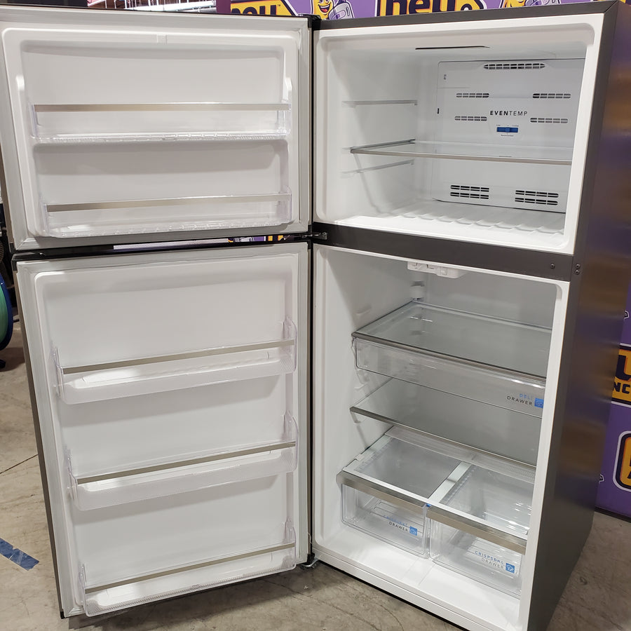 Frigidaire Gallery 20 Cu. Ft. 30-inch Wide Garage Ready Top Freezer Refrigerator in Stainless Steel 31131SD13 - GRTE2055AF - Scratch & Dent (Moderate)