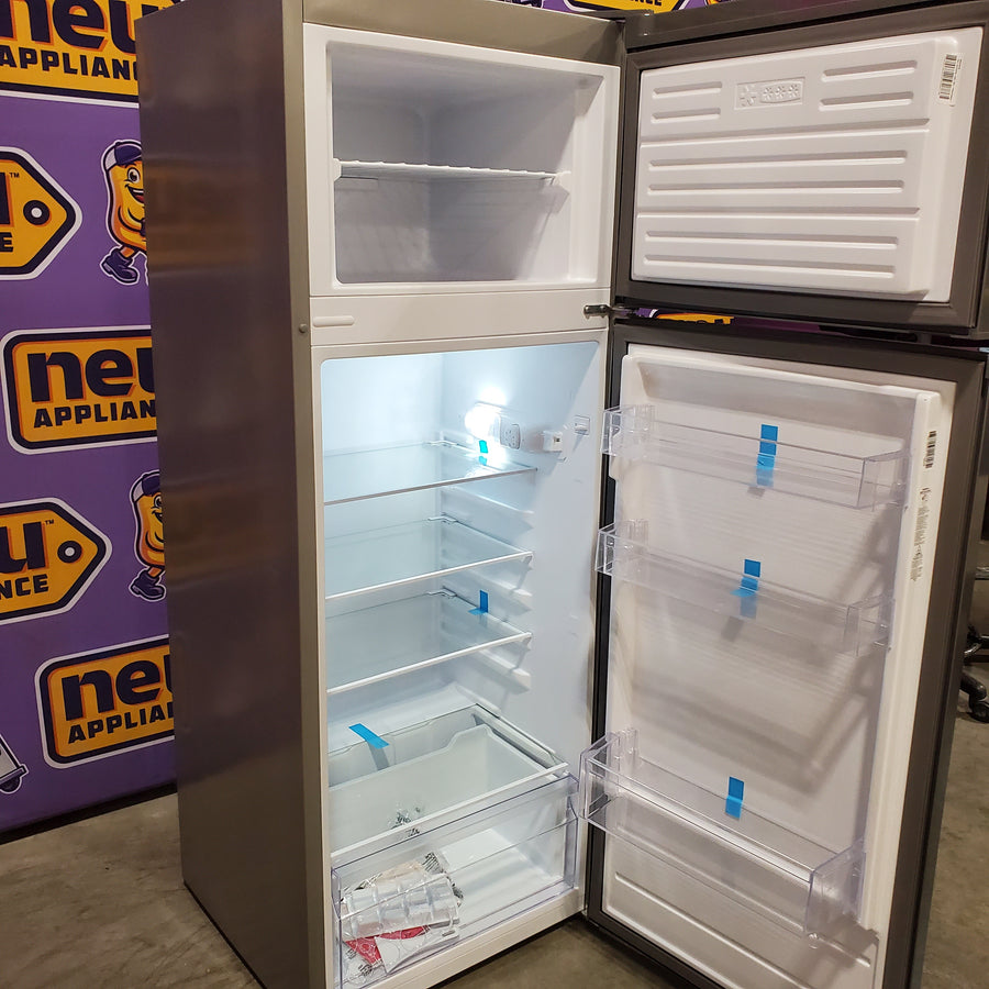 Frigidaire 7.5 cu. ft. Mini Refrigerator with Top Freezer in Stainless Look SA632 - EFR780-6COM - Open Box