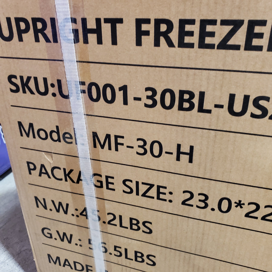 SIMZLIFE -7.6-6.8F Temperature Control 3-cu ft Upright Freezer in Black MF-30-H - New in Box