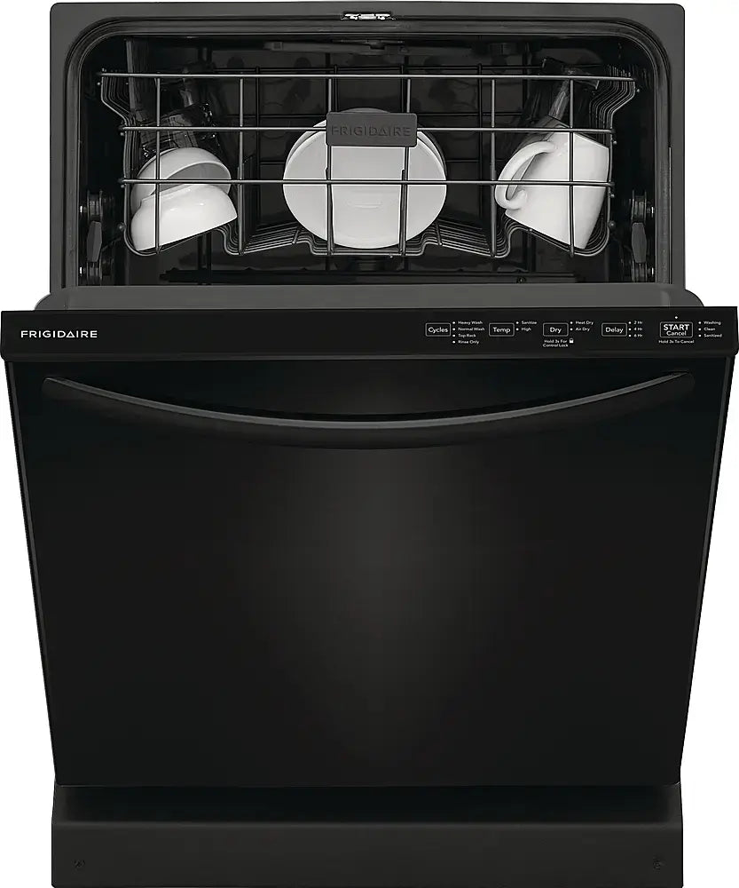 Frigidaire Top Control Built-In Plastic Tub Dishwasher with MaxDry 52 dBA in Black 25136SD615 - FDPH4316AB - Open Box