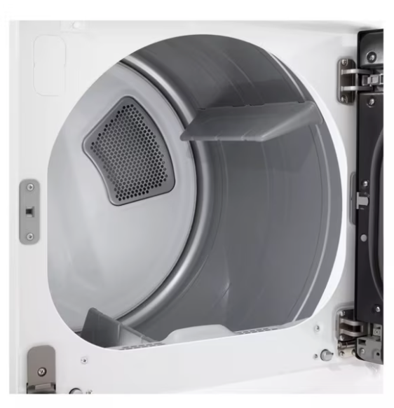 Pictures of LG Energy Star Certified 7.3 cu. ft. Ultra Large Capacity Rear Control Electric Dryer with LG EasyLoad™ Door and AI Sensing DLE8400WE - Open Box - Neu Appliance Outlet - Discount Appliance Outlet in Austin, Tx