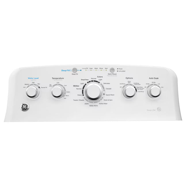 GE® 4.5 cu. ft. Capacity Washer with Stainless Steel Basket in White GTW465ASNWW - Certified Refurbished