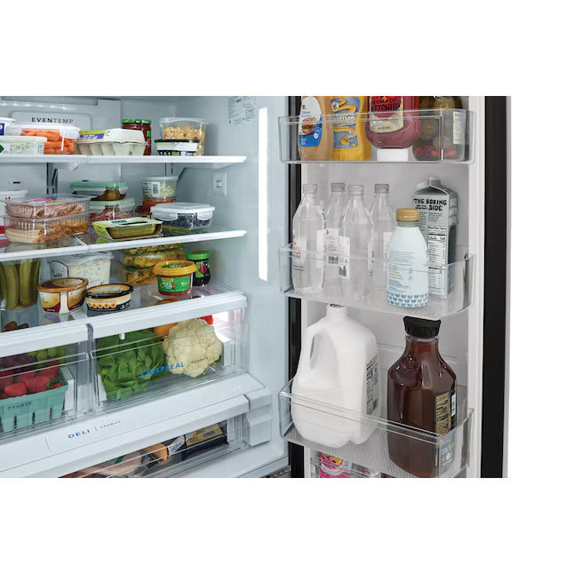Frigidaire 28 Cu. Ft. Standard-Depth French Door Refrigerator in Black Stainless Steel FRFS2823AD - Scratch & Dent (Moderate)