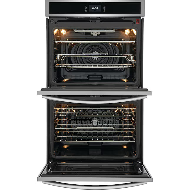 Frigidaire Gallery Stainless Steel 30" Double Electric Wall Oven with 15+ Ways To Cook, Air Fry and Air Sous Vide GCWD3067AF - Open Box