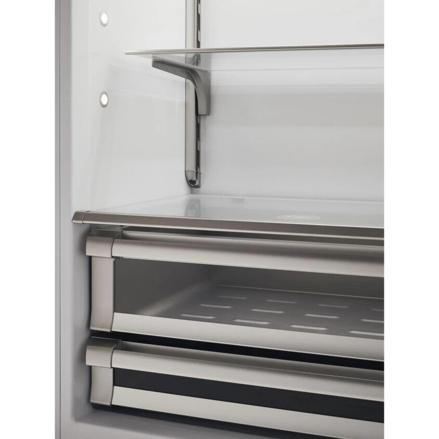 Bertazzoni Built-In Bottom Freezer Refrigerator with 19.6 Cu. Ft. Total Capacity, Touch-Controls, Lateral Airflow System, and Ice Maker REF36BMBIXLT - Scratch & Dent (Minor)