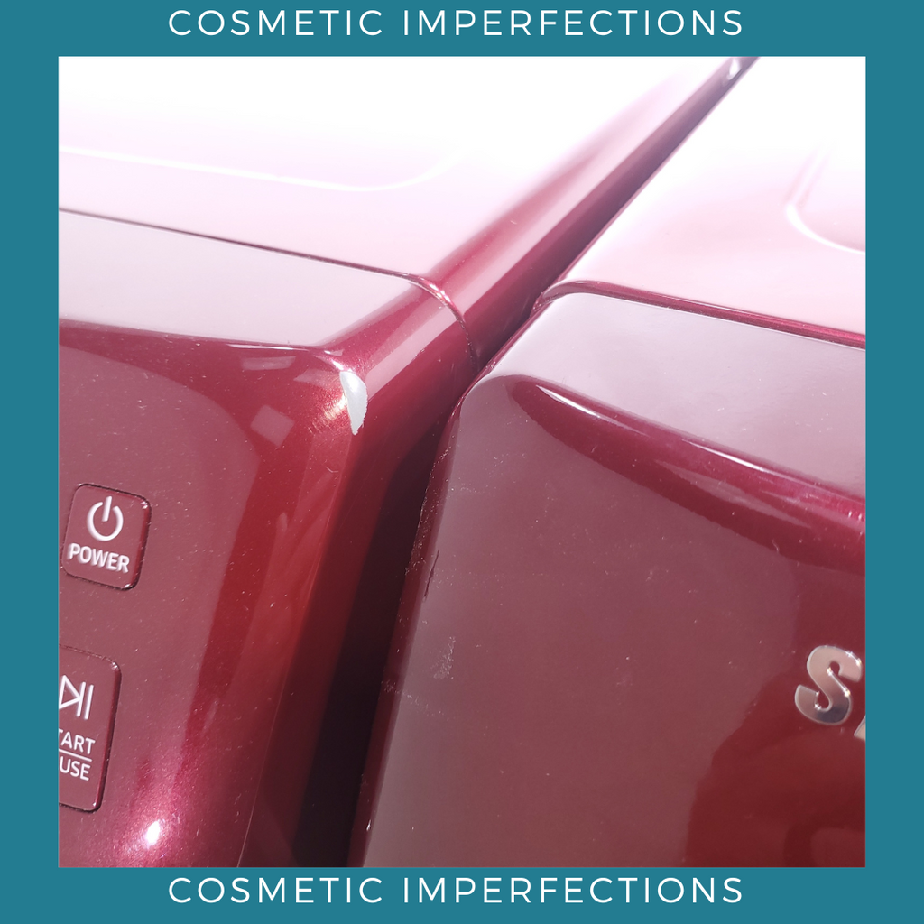 Pictures of Merlot Samsung Frontload ENERGY STAR 4.2 cu ft Washer on Pedestals with Steam Wash and Merlot Samsung Frontload Electric Dryer on Pedestals - Certified Refurbished - Neu Appliance Outlet - Discount Appliance Outlet in Austin, Tx