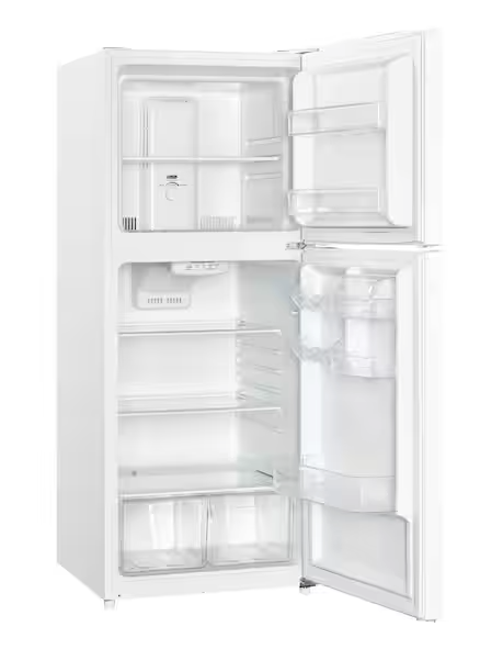 Magic Chef 10.1 cu. ft. Top Freezer Refrigerator in White 25139SD816 - HMDR1000WE - Scratch & Dent (Major)