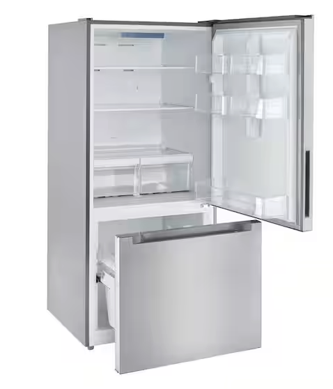 Vissani 18.7 cu. ft. Bottom Freezer Refrigerator in Stainless Steel 251312SD992 - MDBF18SS - Scratch & Dent (Moderate)