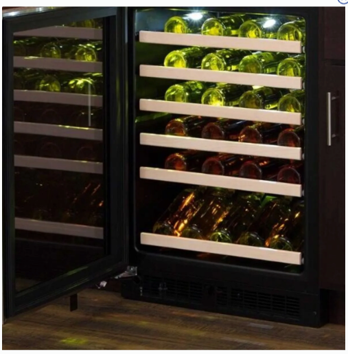Marvel 24 Inch Wine Cooler with 45 Bottle Capacity, 6 Wine Racks, Glass Door, LED Light, and Electronic Controls MLWC324-IS01A - Scratch & Dent (Minor)