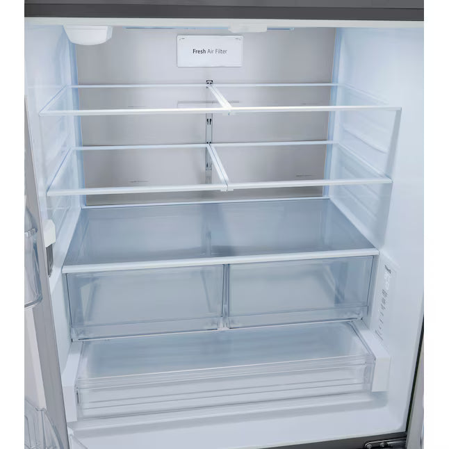 LG 32 cu. ft. Smart Standard-Depth MAX French Door Refrigerator with Internal Water Dispenser in PrintProof Stainless Steel LRFLS3206S - Scratch & Dent (Moderate)