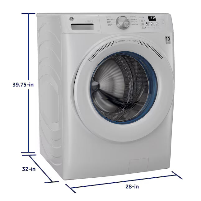 GE® ENERGY STAR® 4.6 cu. ft. Capacity Smart Front Load Washer with UltraFresh Vent System with OdorBlock™ GFW350SSYWW - Open Box