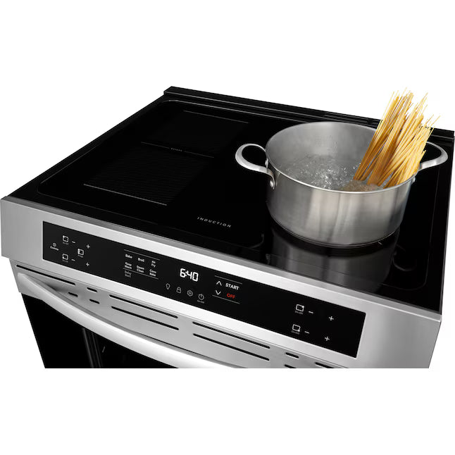 Frigidaire 4 Burners 5.3-cu ft, Air Fry Convection Oven Slide-In Single Induction Range in Stainless Steel 3SD1036 - FCFI3082BS - Scratch & Dent (Minor)