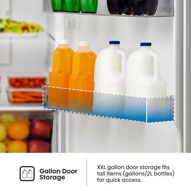 Hisense Black Metallic Steel 17.2 cu. ft. Refrigerator with Bottom Mount Freezer 22321470 - HRB171N6ABE - Scratch & Dent (Moderate)