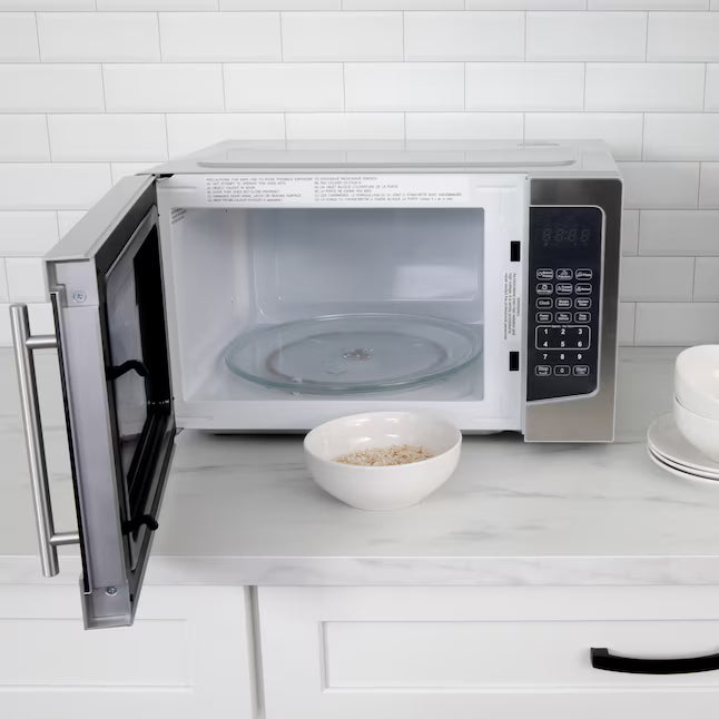 Avanti 1.1-cu ft 1000-Watt Countertop Microwave in Stainless Steel MT116V4M - Certified Refurbished