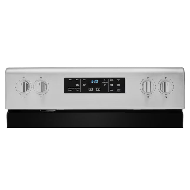 Whirlpool 5.3 cu. ft. Electric Range with 5 Burner Elements and Frozen Bake Technology in Stainless Steel 05CR74 - WFE525S0JS - Scratch & Dent (Minor)